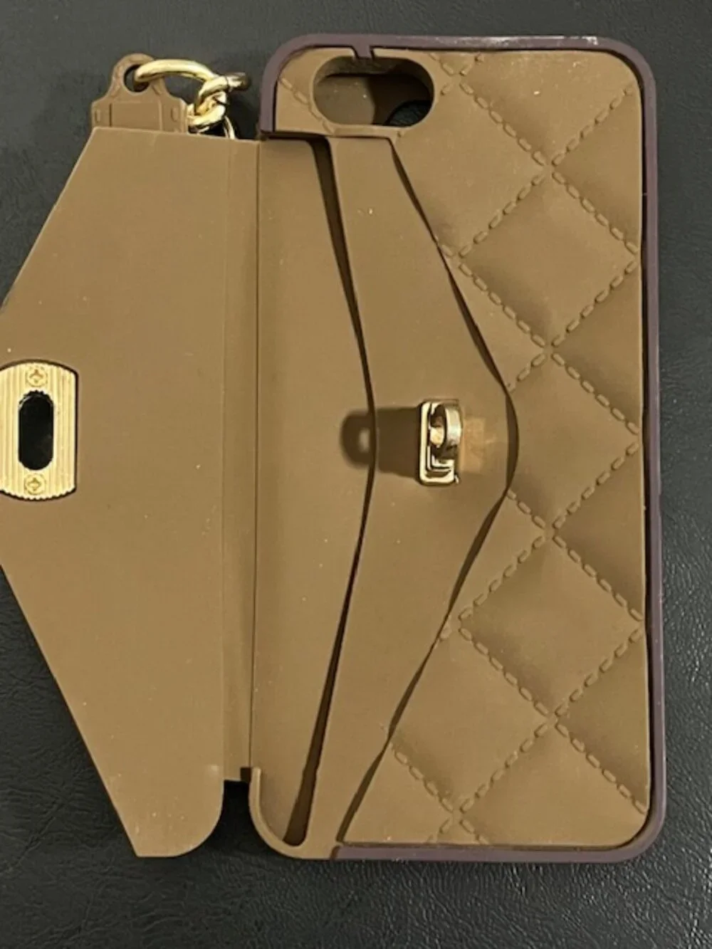 Brown Purse Case iPhone Holder